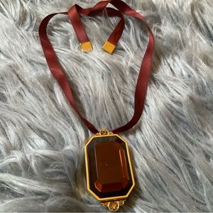 Vintage Dior locket choker with cheek tint shimmer inside locket